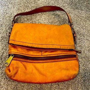 Leather fossil bag